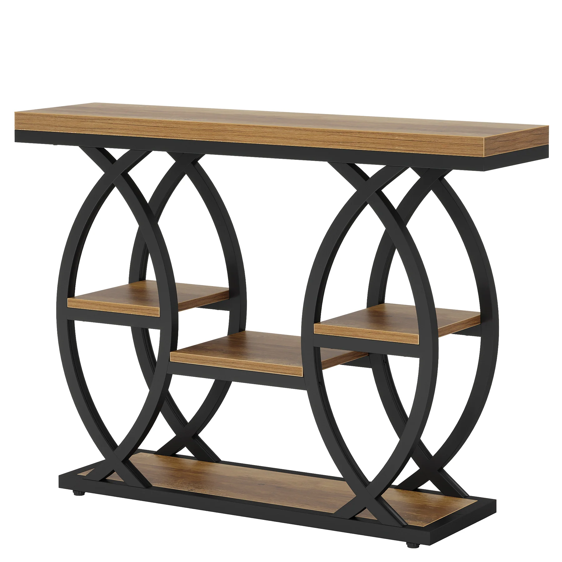Tribesigns Console de 100 cm, Table de canapé à 4 niveaux Table d'entrée avec étagères - Image 12