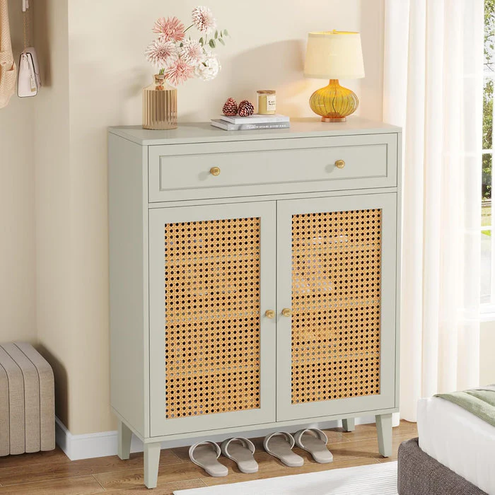 Tribesigns Étagère à chaussures, Armoire à chaussures d'entrée moderne avec étagère réglable - Image 3