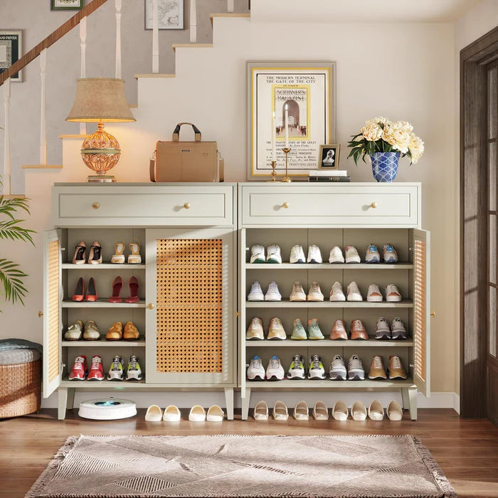 Tribesigns Étagère à chaussures, Armoire à chaussures d'entrée moderne avec étagère réglable - Image 5