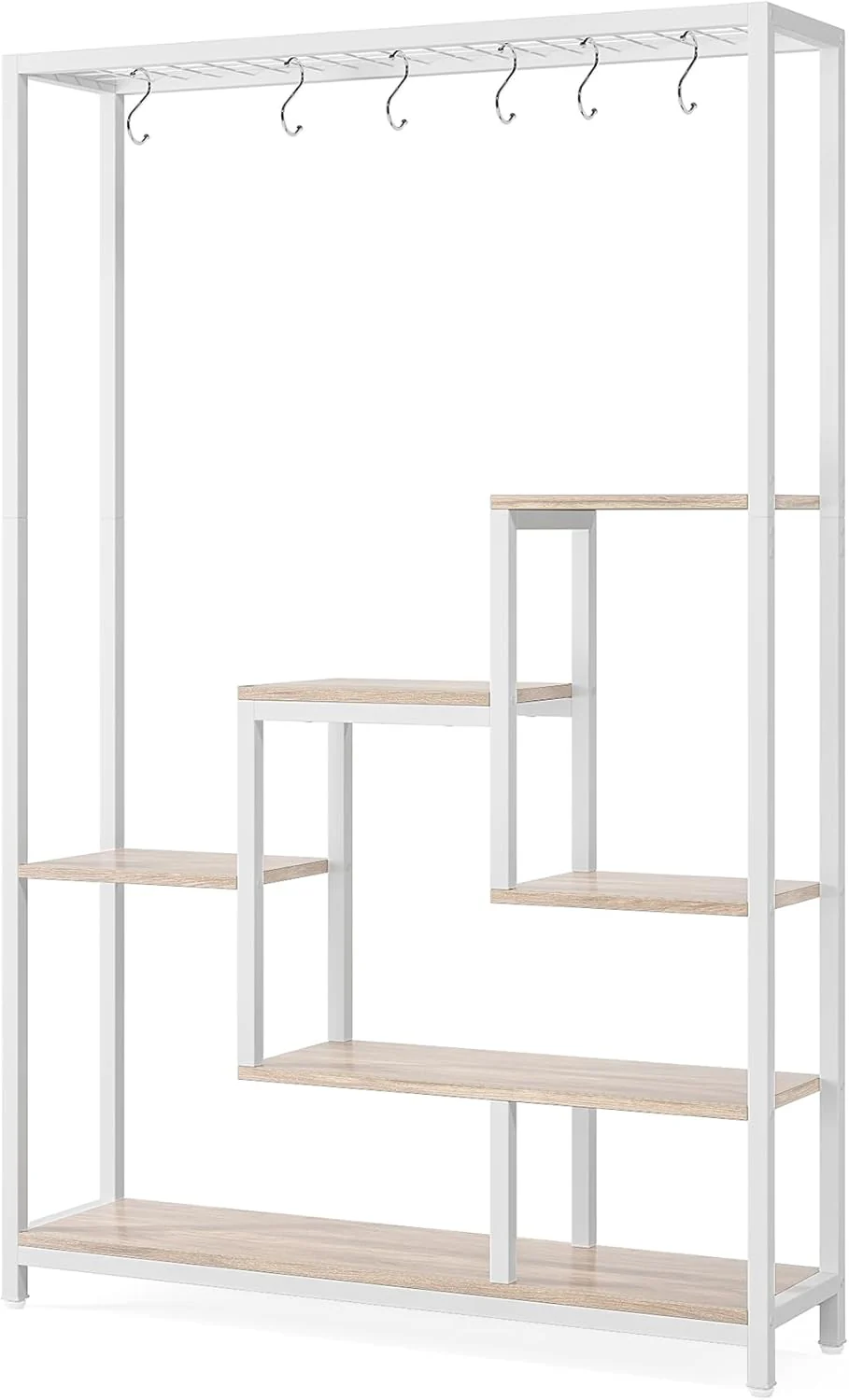Tribesigns Support pour plantes d'intérieur à 5 niveaux, Étagère en métal avec 10 crochets de suspension en S - Image 16