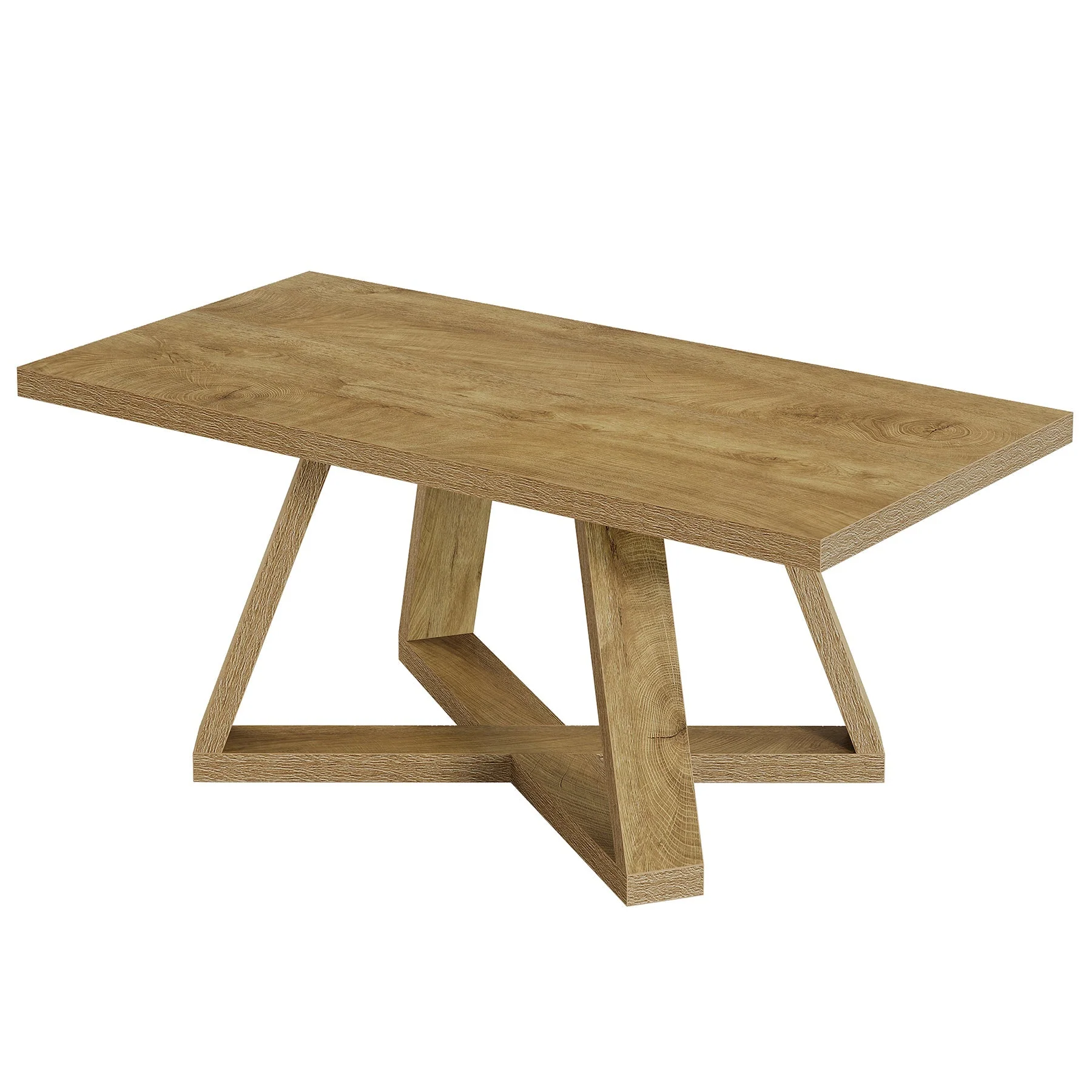 Tribesigns Table basse rectangulaire, Table cocktail et table à thé de 120 cm pour le salon - Image 10