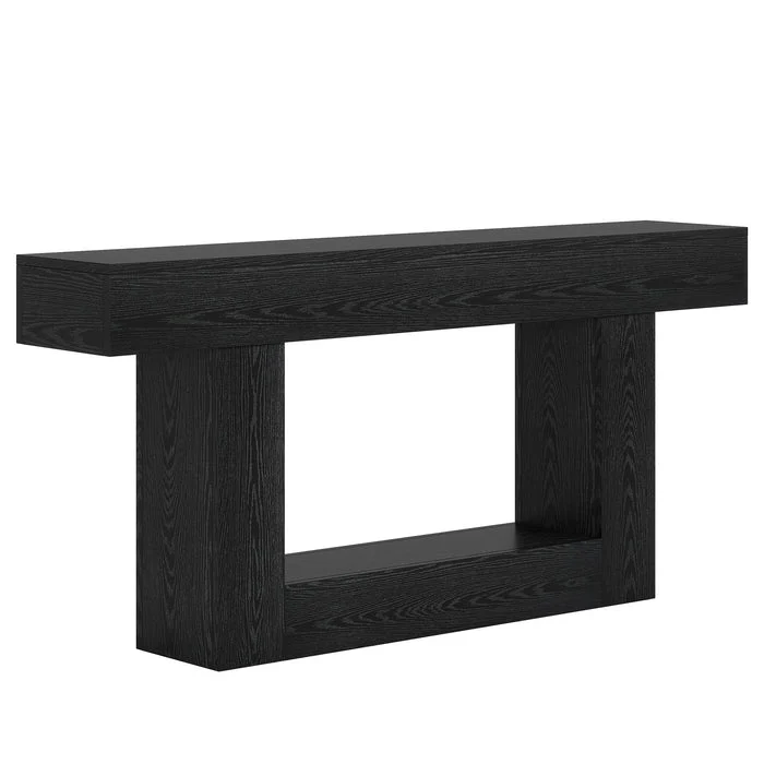 Tribesigns Table console en bois de 160 cm, Table de canapé de ferme à 2 niveaux Table d'entrée - Image 20